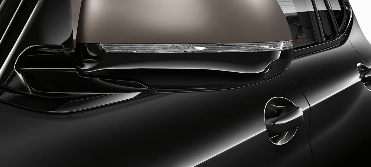 Detalhe das capas de retrovisor M Performance do BMW X3 M40i 2020 Detalhe das capas de retrovisor M Performance do BMW X3 M40i 2020